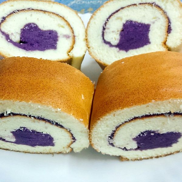 紫薯蛋糕捲：賴淑芬 一起做