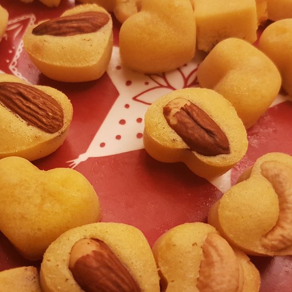 👶👣超級寶寶愛吃🍪蛋黃餅乾🍪：karin wu 一起做