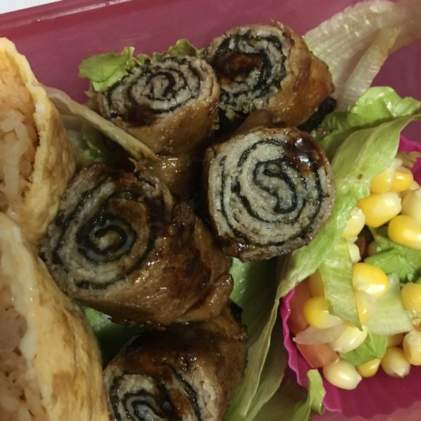 照燒海苔豬肉卷 🍱OK : Zita Ho一起做