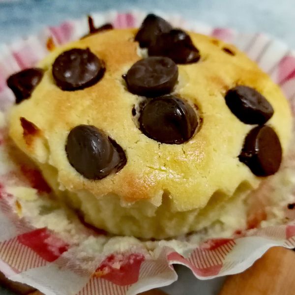 零失敗巧克力豆馬芬蛋糕(鬆餅粉):sw 一起做