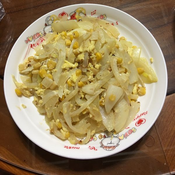 洋蔥玉米炒蛋：楀喬 一起做