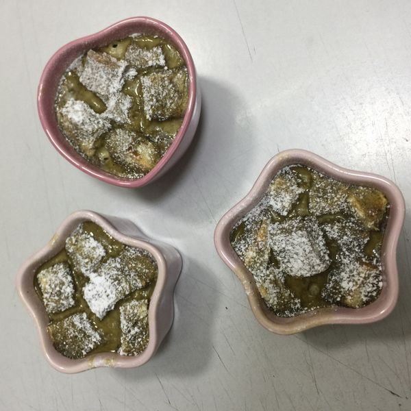 零失敗料理-日式抹茶紅豆麵包布丁 : Yu Hsiao一起做