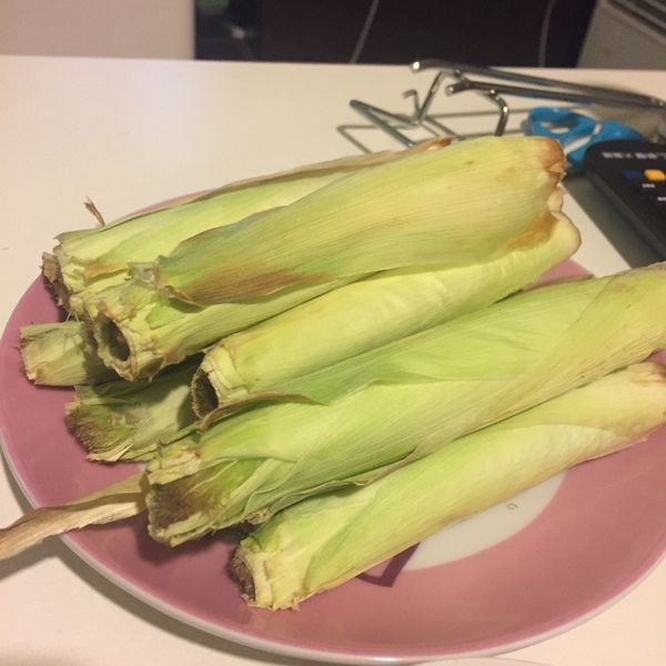 懶人零失手烤帶殼玉米筍：andreaの 一起做