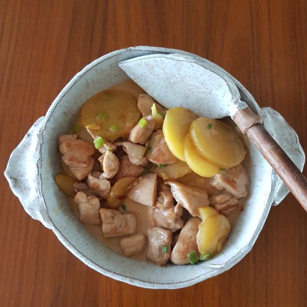 焦蔥味噌奶油燴雞：Iris的廚房小筆記 一起做