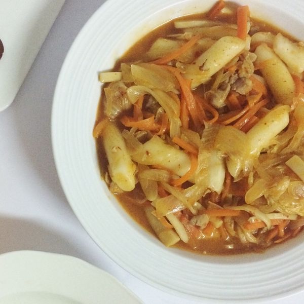 韓國泡菜炒年糕:eatingtimegogo 一起做