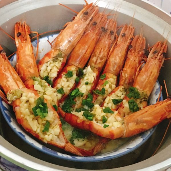 蒜泥蒸大蝦 : Hsin-i Wang一起做