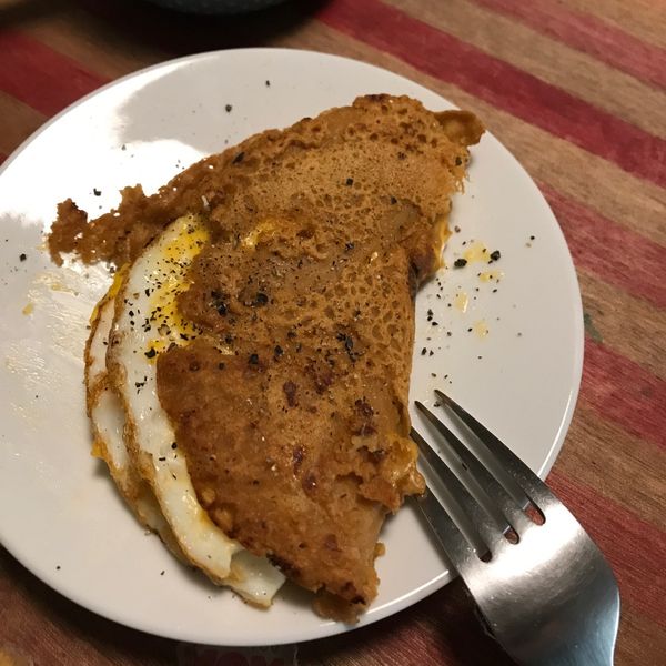 倫敦扁麵包佐起司蛋 : jinfuang一起做