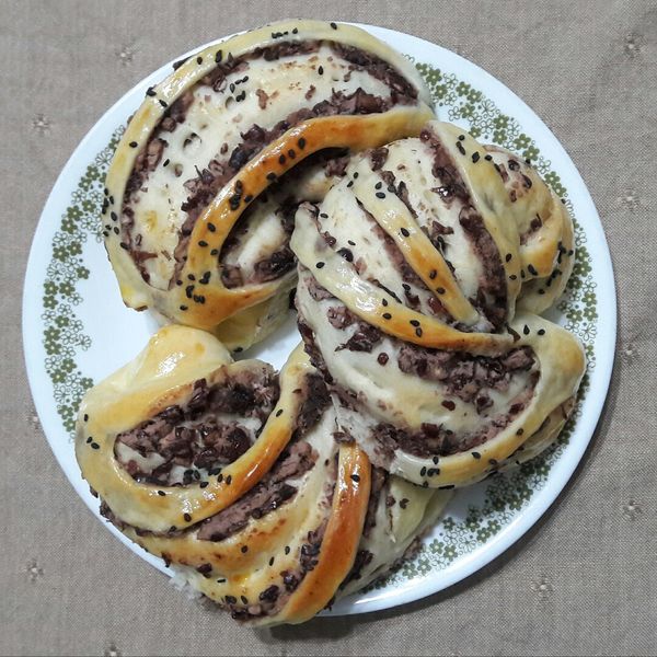 台式紅豆麵包 : 李珠月一起做