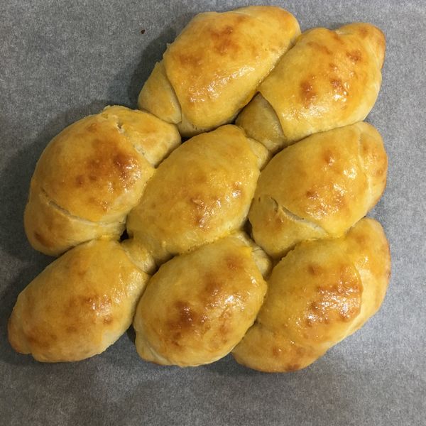 奶香麵包捲（水合法） : Monica一起做