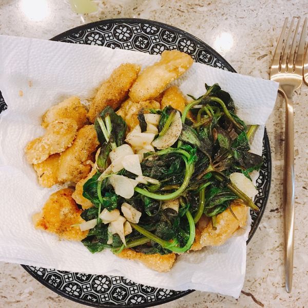 蒜味鹹酥雞：Mattie 一起做