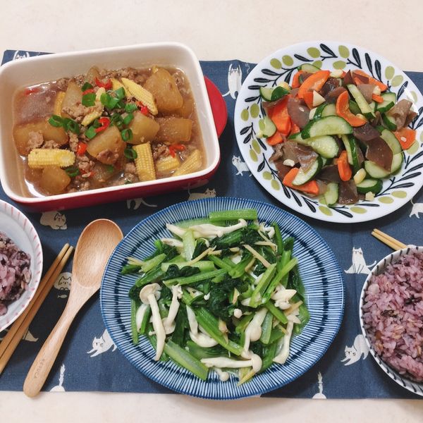 雪白菇炒油菜 「仿小松菜」:綿小花🌺 一起做