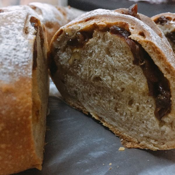 酒香桂圓核桃麵包：黃12 一起做