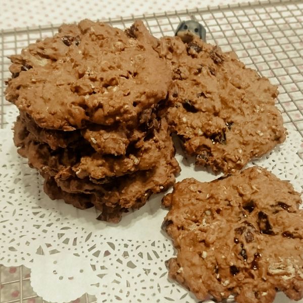 蜂蜜燕麥餅乾 : 歐練是貪吃狗一起做