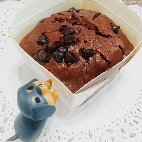 巧克力豆瑪芬 : 歐練是貪吃狗一起做