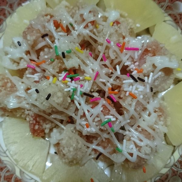 鳳梨蝦球 : Cindy Zhao一起做