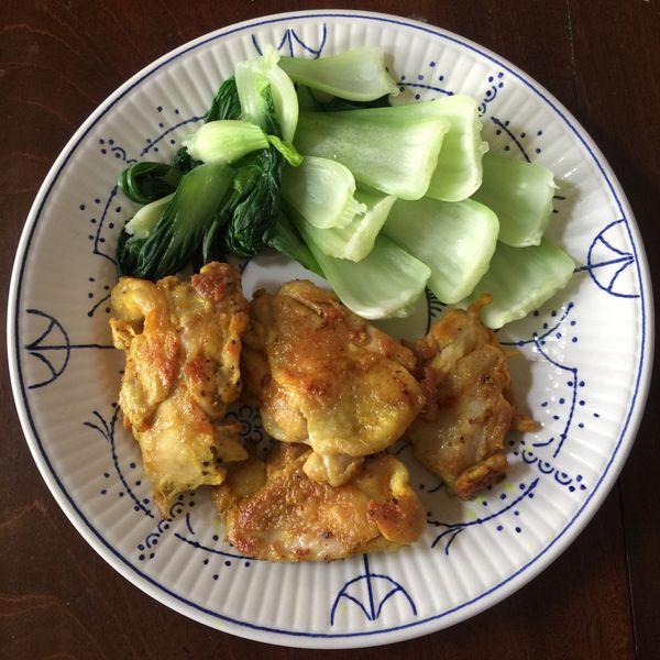 高蛋白「薑黃雞吞地瓜」370卡 : Liu Yen Jin一起做