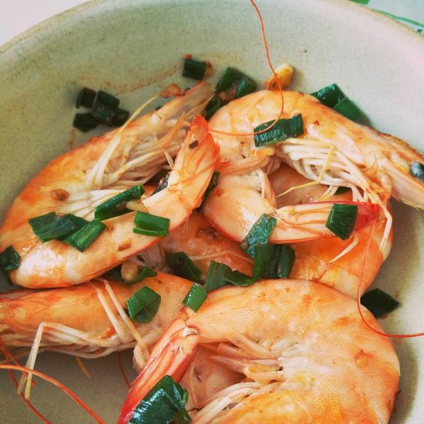 家常菜~炒蝦子：chunhan 一起做