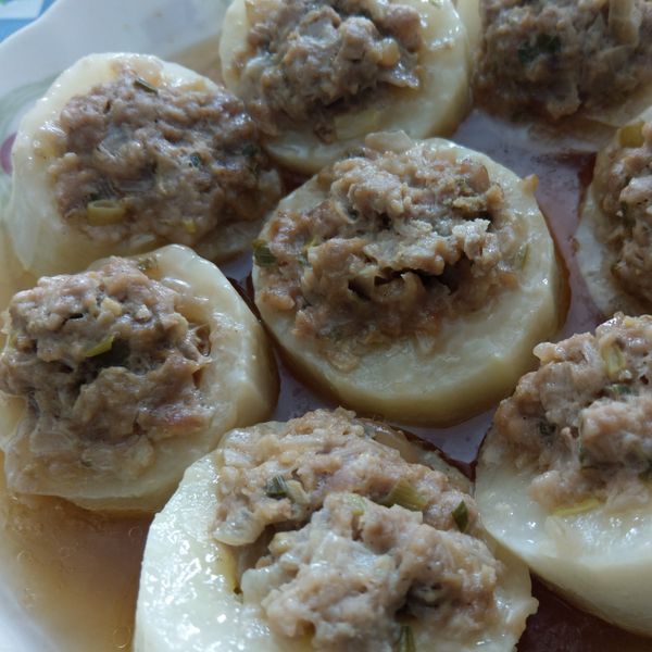 力力隨意煮-胡瓜封(大黃瓜釀肉)：某竹 一起做