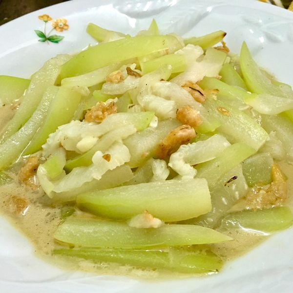 瓠瓜蝦皮炒蛋 : 劉裕仁一起做