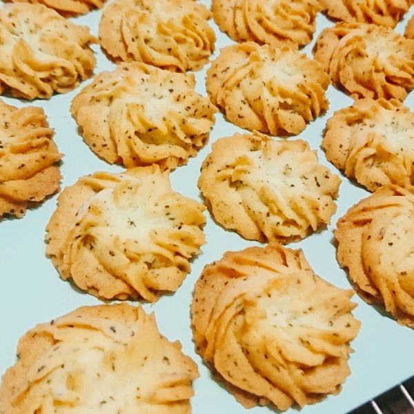 4種口味的奶油曲奇 : 歐練是貪吃狗一起做