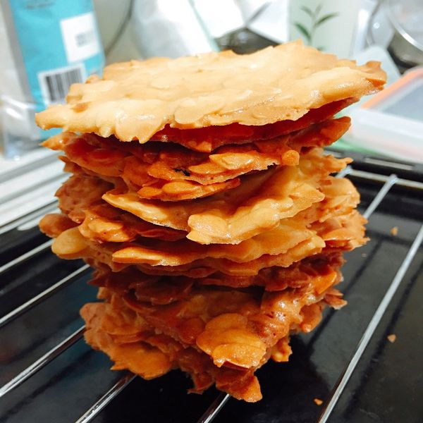 杏仁瓦片 : 皮小蛋一起做