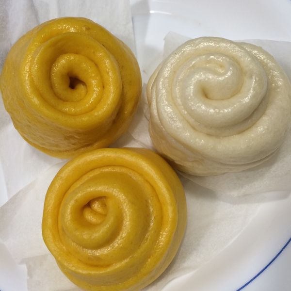 玫瑰花捲饅頭（南瓜&紫薯） : Iris Huang一起做