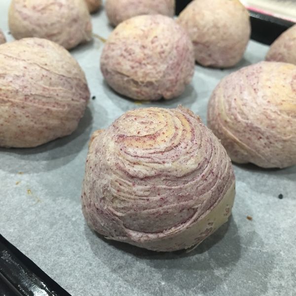 🍵抹茶&紫芋螺旋蛋黃酥 : 劉姍靄一起做