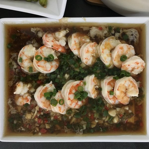 簡單美味的宴客菜～蒜蓉蒸蝦 : 仓鼠窝一起做