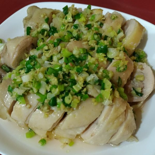 蔥油雞【電鍋料理】 : 可樂樂一起做