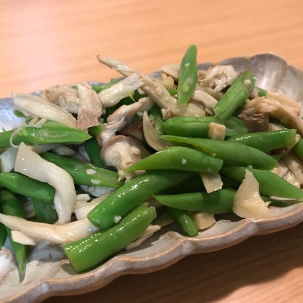 四季豆涼拌杏鮑菇:ellen 一起做