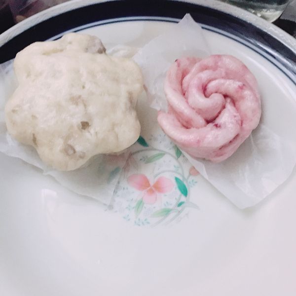 玫瑰花捲饅頭（南瓜&紫薯）：Ting 一起做