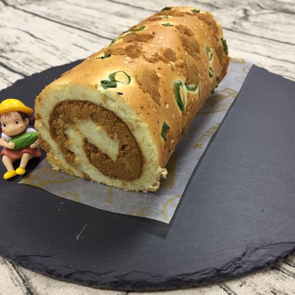 香蔥肉鬆蛋糕卷：陳虹蓁 一起做