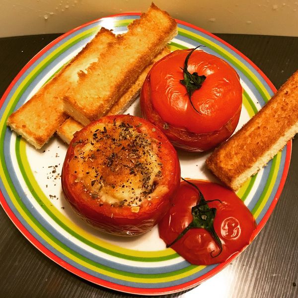 焗烤鮪魚蕃茄：Yi Jung Wu 一起做