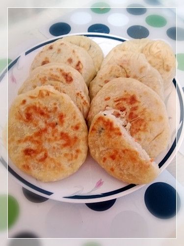 高麗菜餡餅：akina 一起做