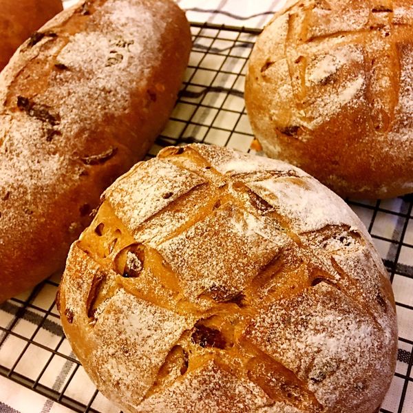 酒香桂圓核桃麵包：anne 一起做