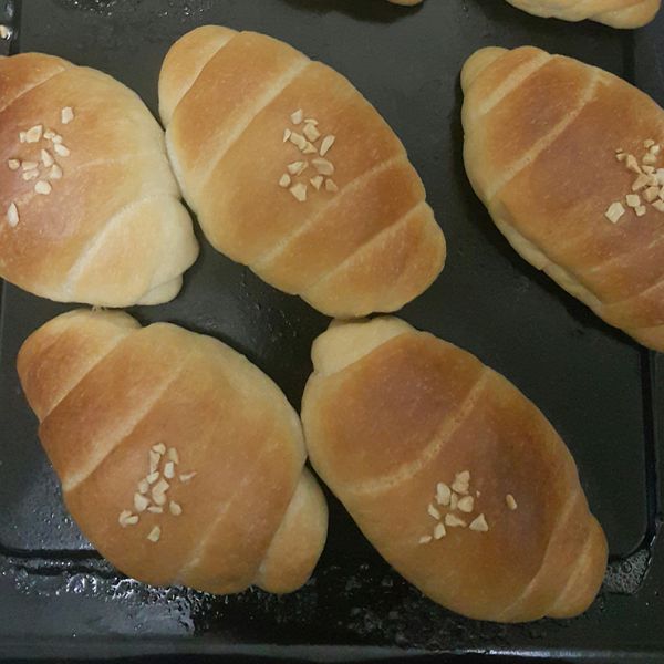 鮮奶小捲麵包 : 小雪一起做