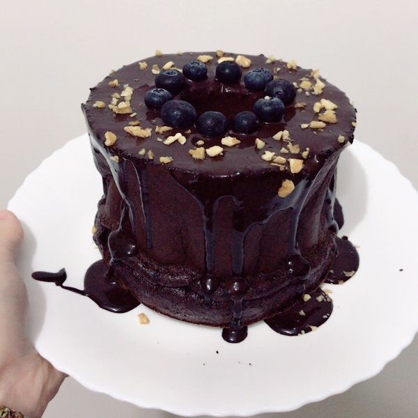 燙麵Q潤巧克力戚風：高B 一起做