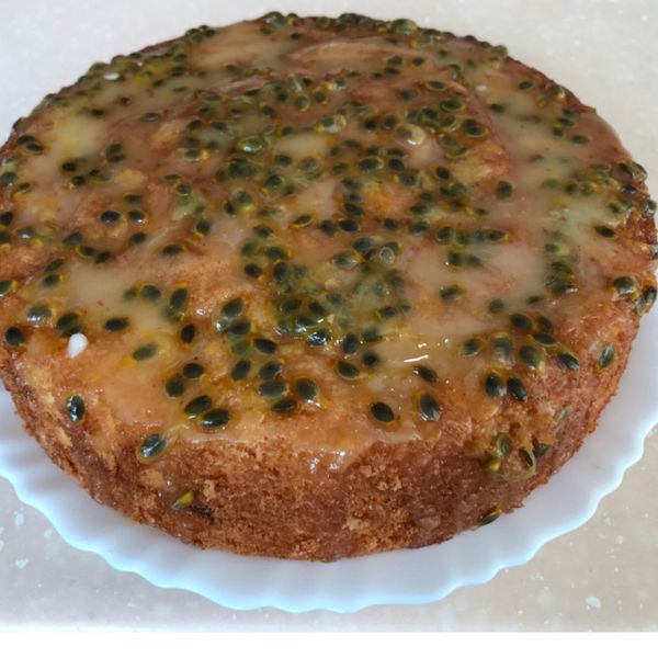 百香果糖霜海棉蛋糕（6吋、全蛋打發） : sandy62582一起做