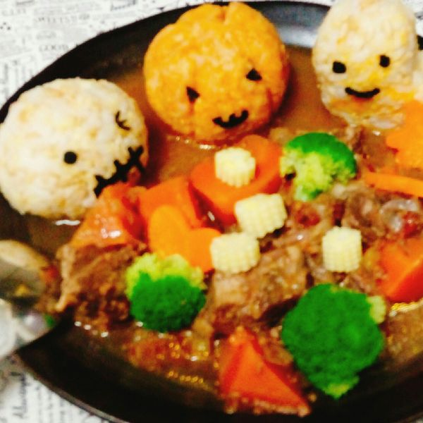 萬聖節造型飯糰 : Kris Shen一起做