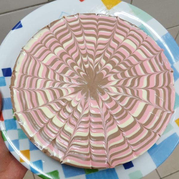 三色拉花生乳酪蛋糕(6吋、免烤箱):陳亮亮 一起做