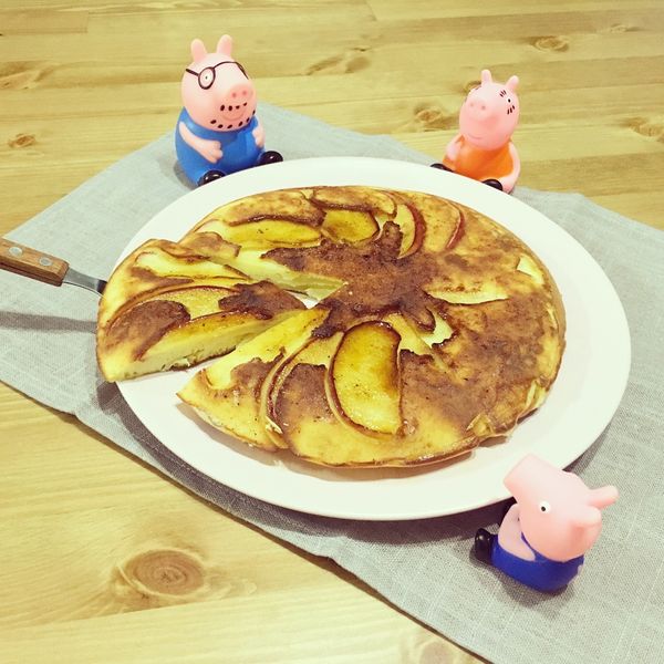 蘋果鬆餅 ~平底鍋+鬆餅粉輕鬆完成~：李依融 一起做