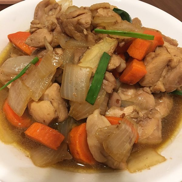 洋蔥燒雞肉 : Tinaegg Tsao一起做