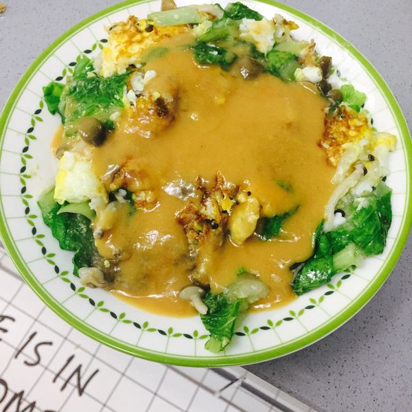 素蚵仔煎【好菇道好食光】 : 肥滋滋一起做