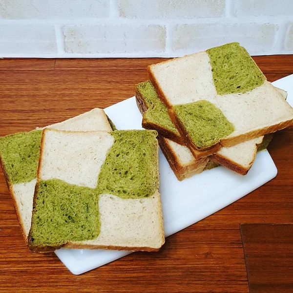 抹茶牛奶方塊吐司：陳小瓜 一起做