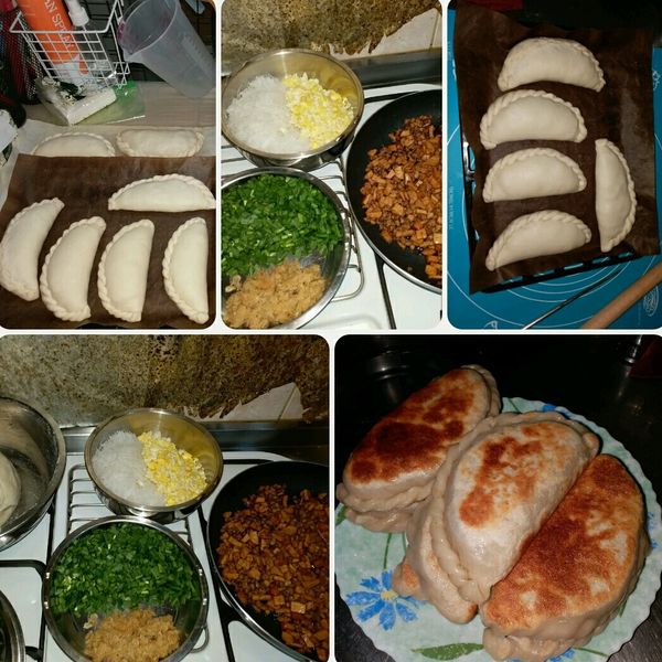 韭菜盒子：楊宜芬 一起做