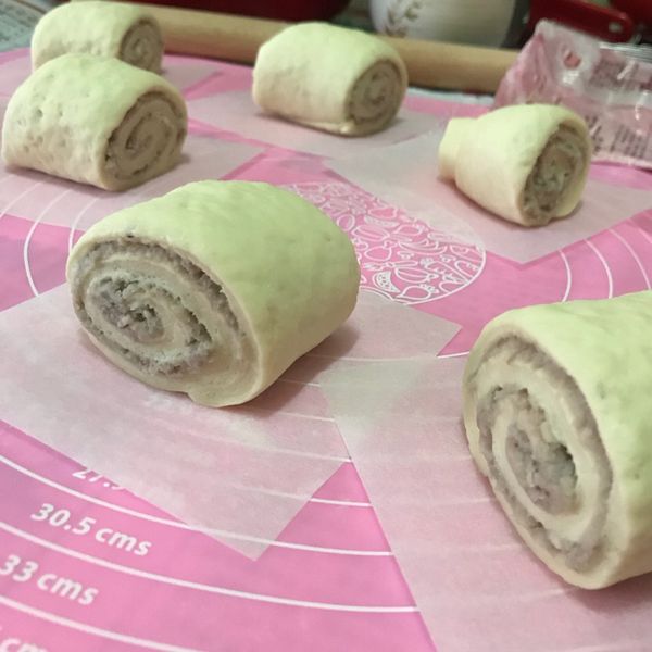 芋泥鮮奶饅頭 : Cathy一起做