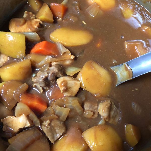 蘋果雞肉咖哩(飯) : Emma 一起做