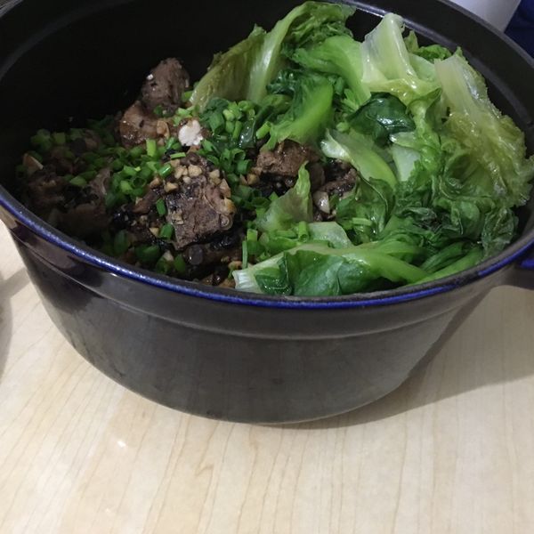 鑄鐵鍋 豆豉排骨飯 : v一起做