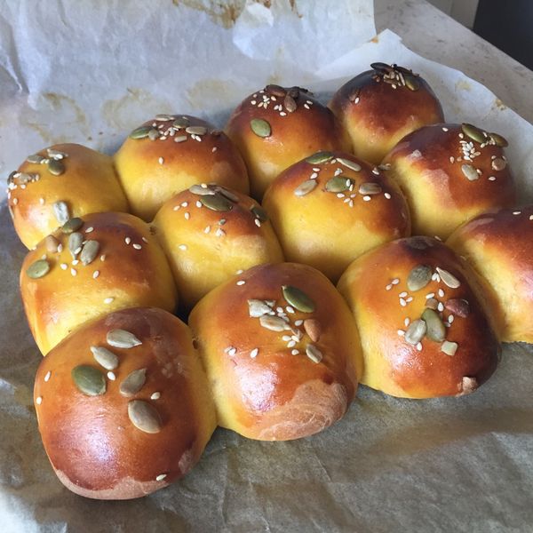 香軟南瓜小餐包 : Cynthia 一起做