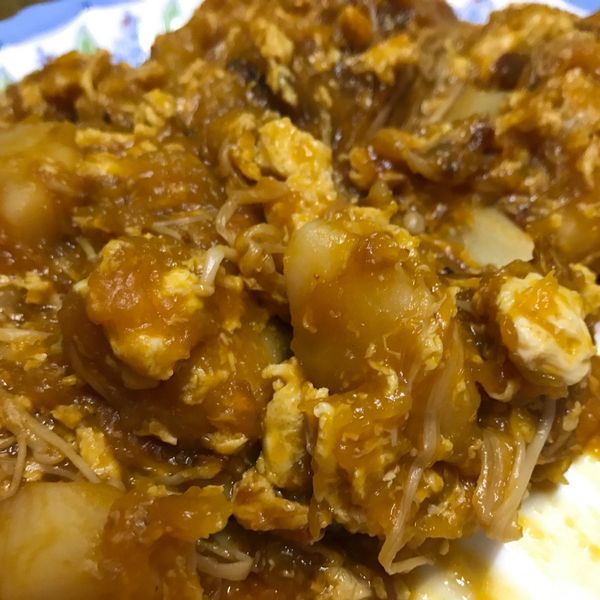 ［一人開飯］南瓜馬鈴薯燉菇：Conan 一起做